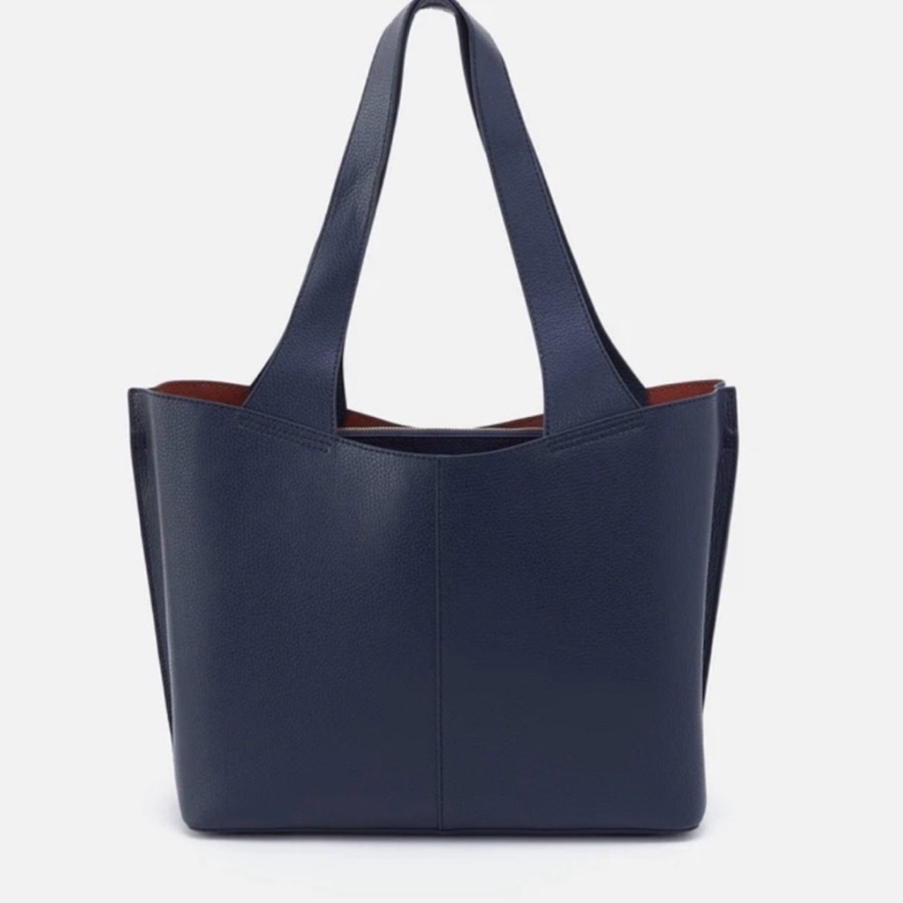 Gently Used HOBO Vida Tote Shoulder Bag Mood Índigo Micro Pebbled Leather